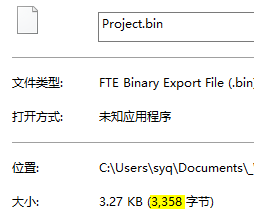 Bin File Size